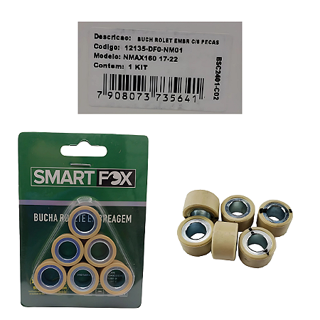 Bucha Rolete Embreagem SmartFox Nmax 160 17 a 22