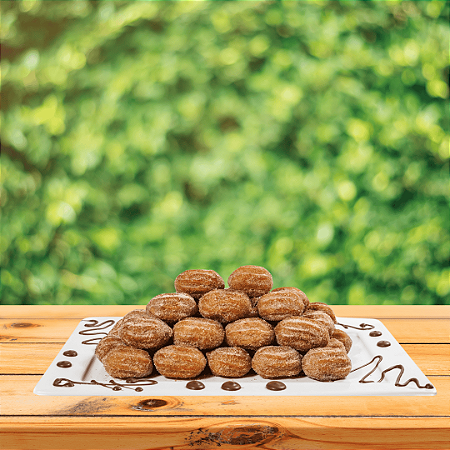 Pacote 1 Kg: Mini-churros recheado de doce de leite