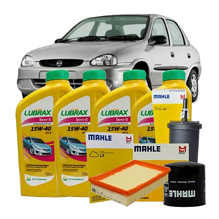 Kit Troca de Óleo 15W40 Corsa Classic 2004 a 2008