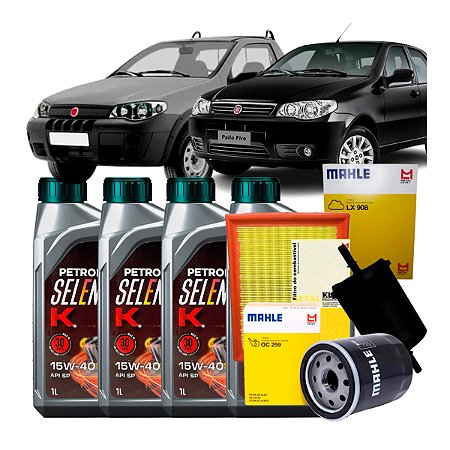 Kit Troca de Óleo 15W40 Palio Siena Strada Fire