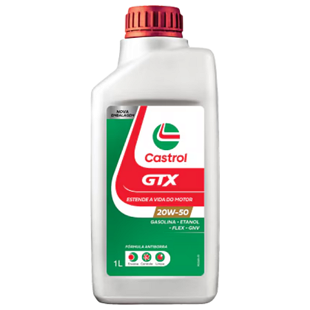 1 Litro Oleo Motor Castrol GTX ANTI-BORRA 20W50