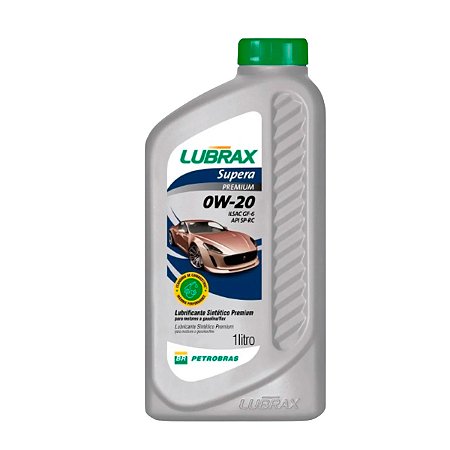 Óleo Lubrax Supera Premium 0W20 100% Sintético Correia Banhada 1L
