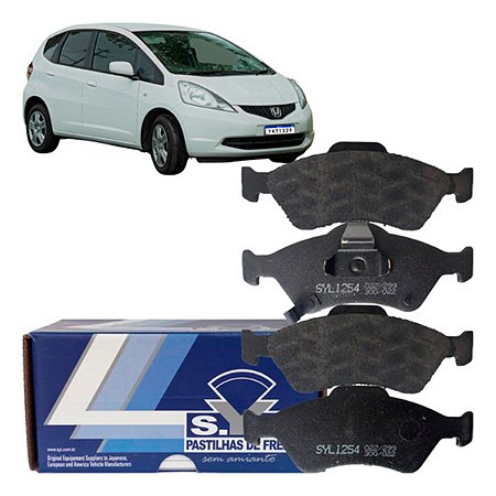 Pastilha Freio Dianteira Honda Fit 1.5 EX 2003-2008 Syl 1254 Original Teves