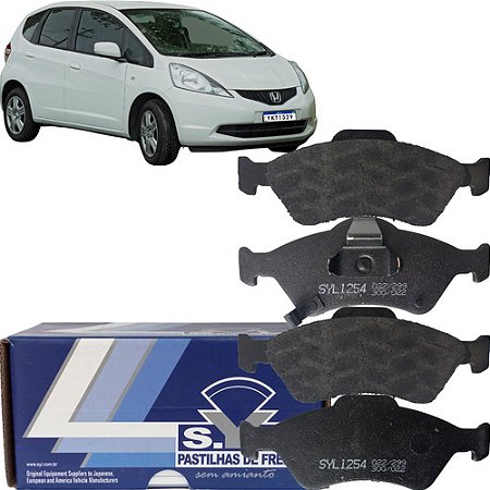Pastilha Freio Dianteira Syl Honda Fit 1.5 Ex 2003 2004 2005 2006 2007 2008 2009