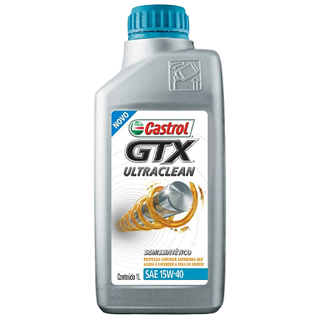 Óleo De Motor Castrol 15w40 Semi-sintético Gtx Ultraclean