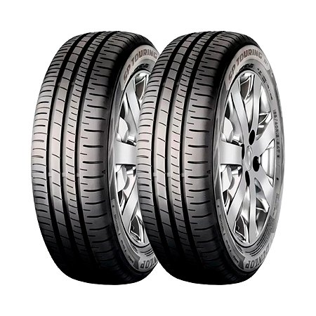 Kit 2 Pneus 185/65R14 Dunlop SP Touring R1 86T Tração Molhado
