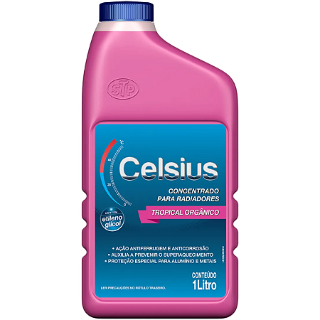Aditivo Fluido Para Radiador Rosa Pronto Para Uso 1 Litro Celsius