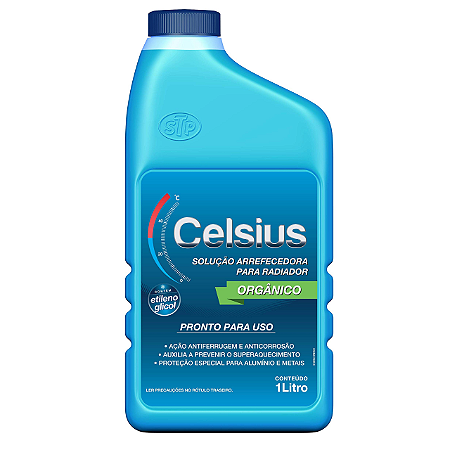 Aditivo Fluido Para Radiador Azul Pronto Para Uso 1 Litro Celsius