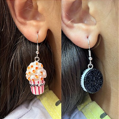 Brinco Divertido de Pipoca e Bolacha recheada