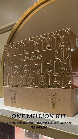 KIT ONE MILLION PACO RABANNE EDT 100ML + GEL DE BANHO 100ML