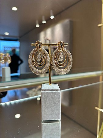 BRINCO ZIRCONIA DOURADO