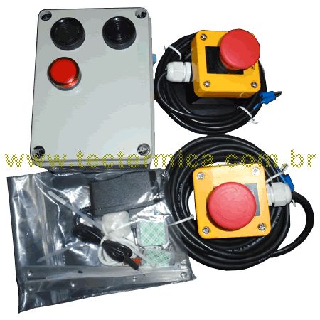 Alarme de aprisionamento da NR36 para câmara fria - kit para 2 portas