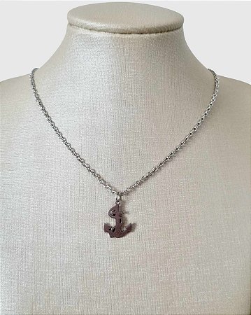 Colar Alice com pingente de âncora