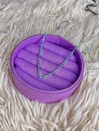 Chocker Strass Azul Acqua