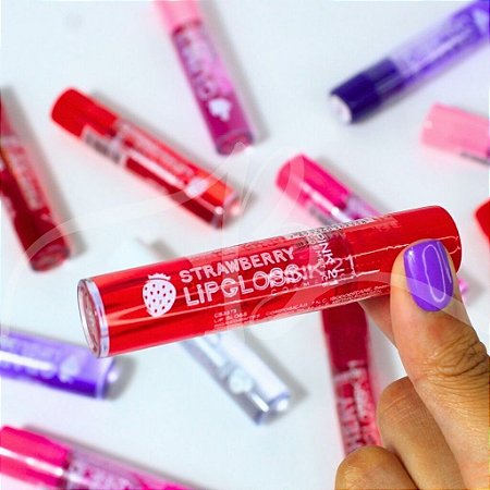 Lip Gloss Roll Berries Pink 21