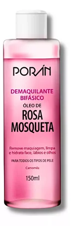 Demaquilante Bifásico Rosa Mosqueta Poran