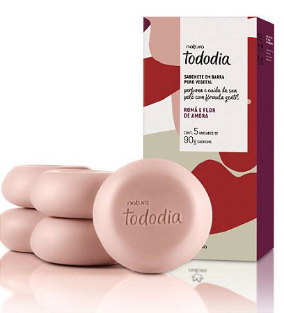 Tododia Romã e Flor de Amora - Sabonete 5 Uni. (90g cada)