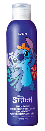Shampoo e Condicionador 2 em 1  Stitch  200 ml Avon
