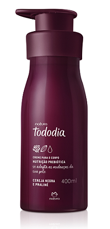 Tododia Cereja Negra e Praliné - Creme para o Corpo 400ml