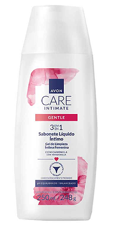 Care Intimate Gentle 3 em 1 - Sabonete Liquido 250ml Avon