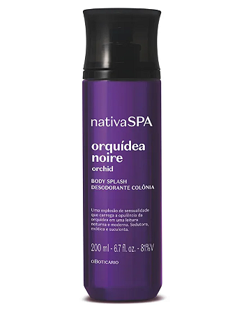 Body Splash Nativa Spa Orquídea Noire 200ml OBoticário