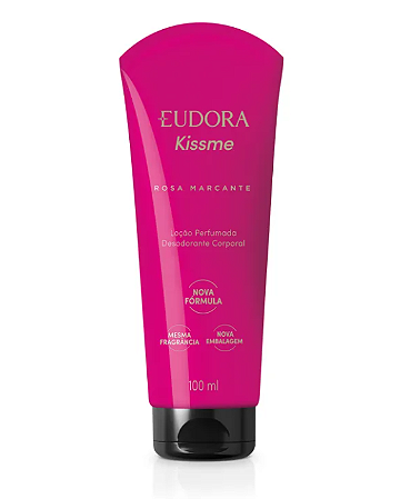 Loção Hidratante Corporal Kiss Me Rosa Marcante 100ml