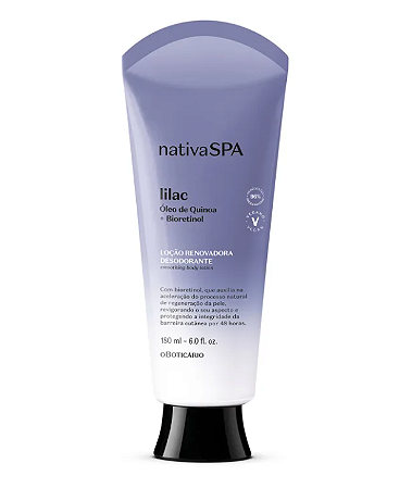Loção Renovadora Desodorante Hidratante Corporal Nativa Spa Lilac 180ml Nativa SPA