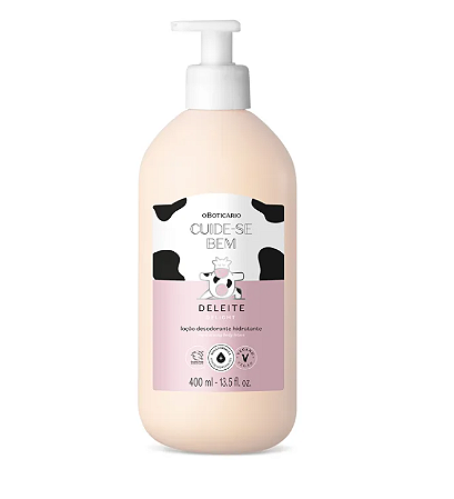 Loção Desodorante Hidratante Corporal Cuide-se Bem Deleite 400ml OBoticário