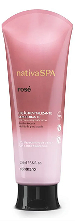 NativaSpa Loção Revitalizante Desod. Corporal Rosé 200ml OBoticário