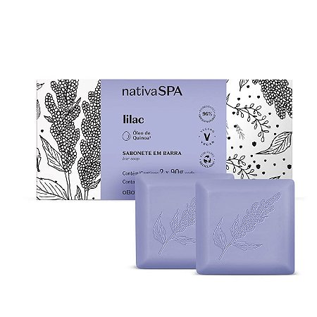 Sabonete Em Barra Nativa Spa Lilac 2x90g OBoticário