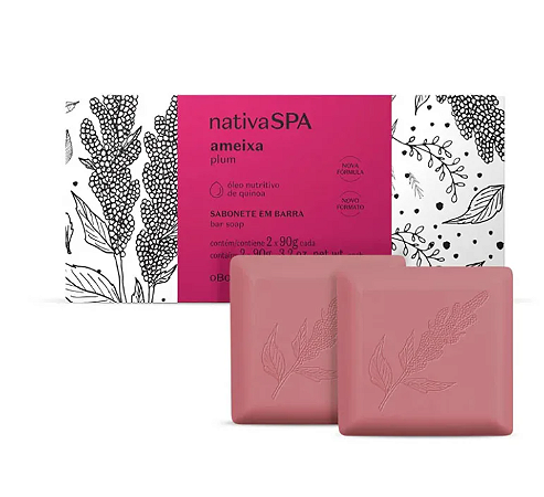Sabonete em Barra Nativa SPA Ameixa 2 unidades de 90g
