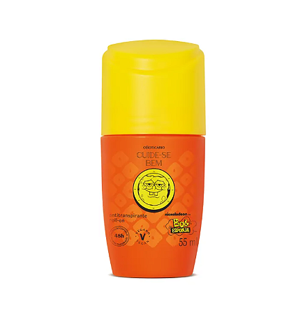 Antitranspirante Roll-On Cuide-Se Bem Bob Esponja 55ml OBoticário