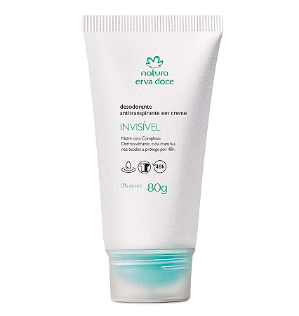 Desodorante Antitranspirante em Creme Erva Doce 80g Natura