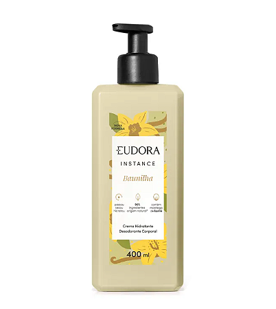 Creme Hidratante Desodorante Corporal Instance Baunilha 400ml Eudora