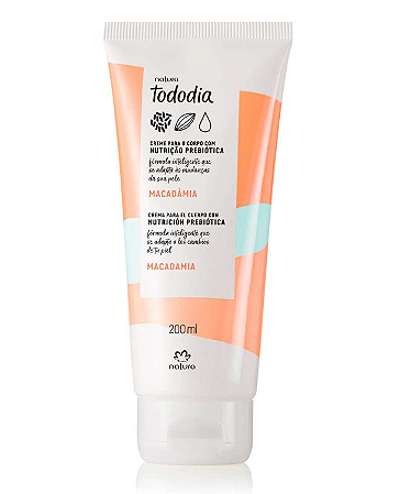 Creme Desodorante Nutritivo para o Corpo Tododia Macadâmia 200ml Natura