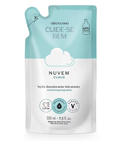 Refil Loção Desodorante Hidratante Cuide-se Bem Nuvem 350ml O Boticário