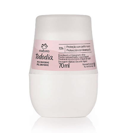 Desodorante Antitranspirante Roll-on Tododia Pele Uniforme 70ml | Natura