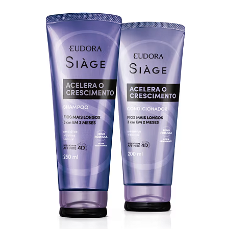 Combo Siàge Acelera o Crescimento (Shampoo 250ml + Condicionador 200ml) | Eudora