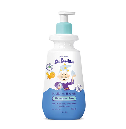 Shampoo Infantil Cabelos Lisos Dr. Botica Poção da Espuma 400ml | O Boticário 🫧