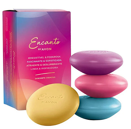 Sabonete em Barra Encanto Mix 4x80g | Avon