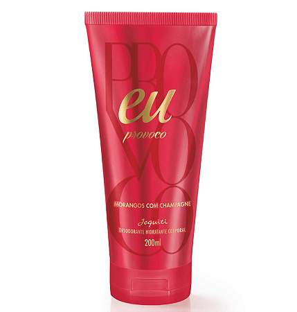 Desodorante Hidratante Corporal Eu Provoco Morangos com Champagne Jequiti
