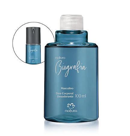 Refil Desodorante Corporal Biografia Masculino 100ml Natura