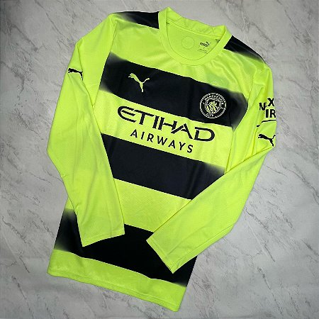 Camiseta Manga Longa Manchester City