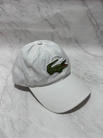 Boné Lacoste Big Croc Branco