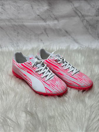 Chuteira Puma Rapido III  TT BDP Rosa