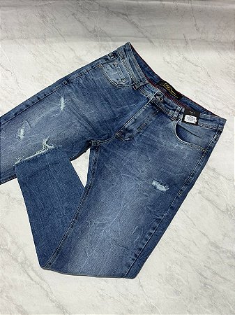 Calça Jeans City dennim mesclada