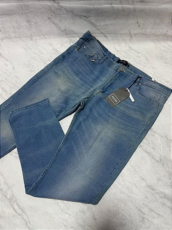 Calça Jeans Corte Reto Azul