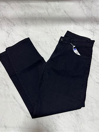 Calça Jeans Preto (Corte Reto)