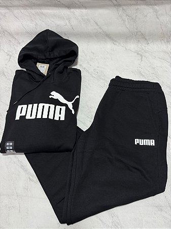 Conjunto Puma Moletom Preto
