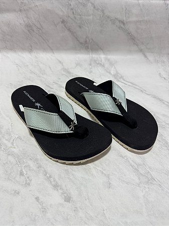 Chinelo Kenner Preta e Cinza